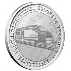 Belgica 5€ Ano Europeu das Ferrovias 2021